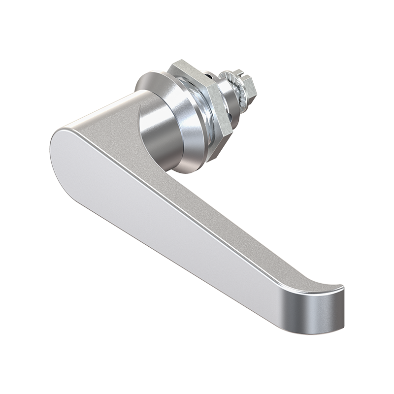 Housing with L-handle, non locking, die-cast zinc, L=105mm, GH=18mm, plate thickness=1,5-8mm