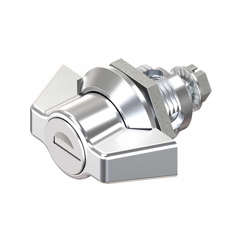Housing with wing handle, keyed alike ek333, die-cast zinc, L=50mm, GH=18mm, plate thickness=1,5-8mm