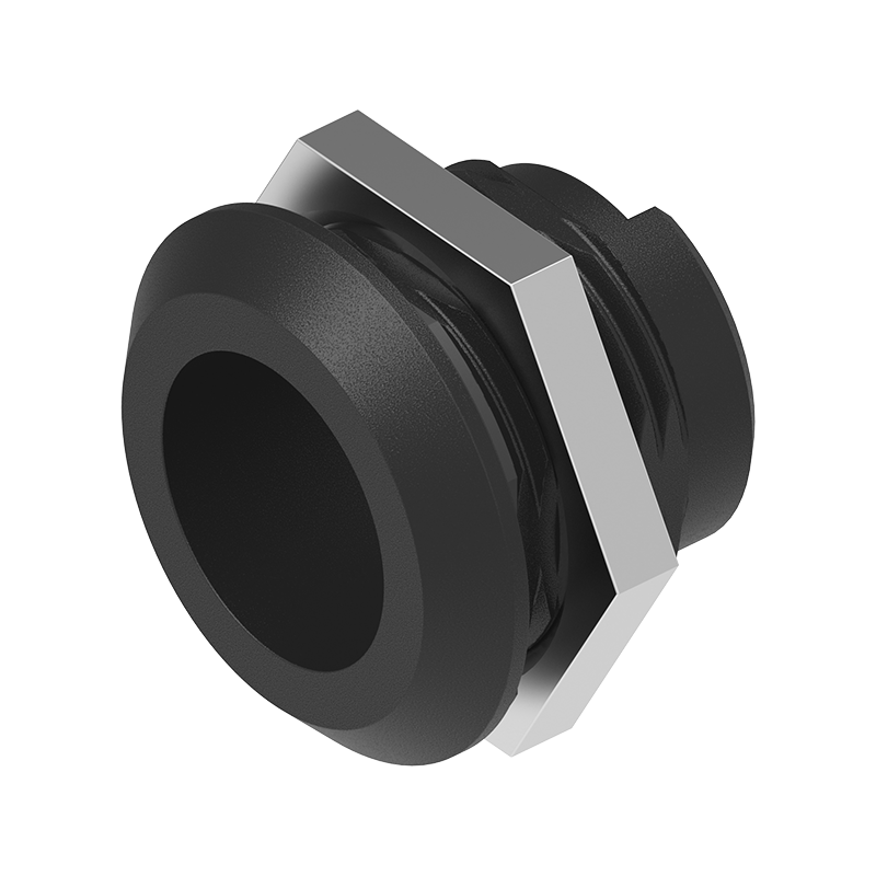 Housing, standard, glass fiber reinforced polyamide, D=28, GH=18, plate thickness=1,2-8 mm