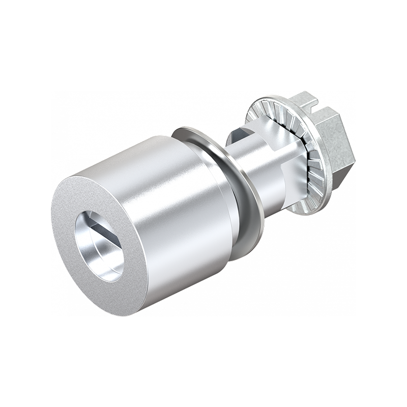 Insert, slot 1,2x3 coinproof, die-cast zinc, chrome plated