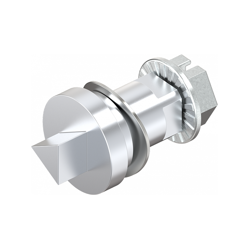 Insert, triangular 6,5 cnomo, die-cast zinc, chrome plated