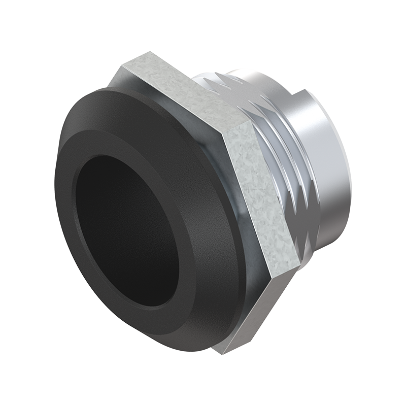 Housing, standard, die-cast zinc, D=28, GH=18, plate thickness=1,2-8 mm