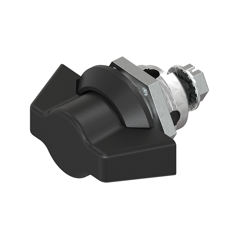 Housing with Wing handle, non locking, die-cast zinc, L=50mm, GH=18mm, plate thickness=1,5-8mm