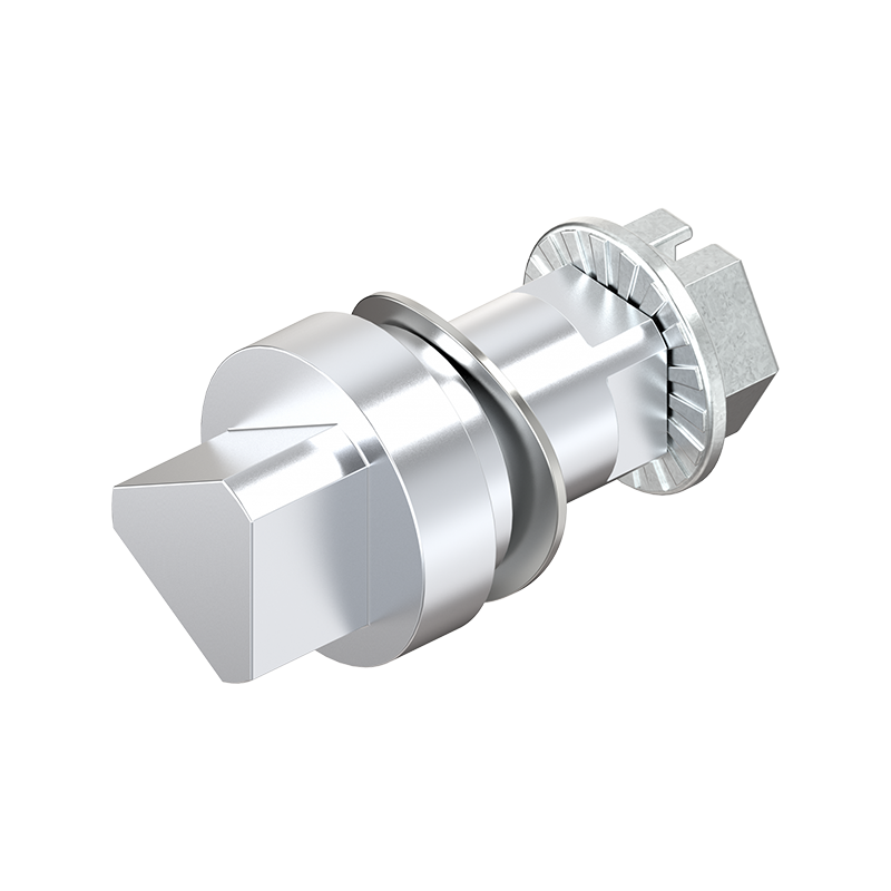 Insert, triangular 10, die-cast zinc, chrome plated