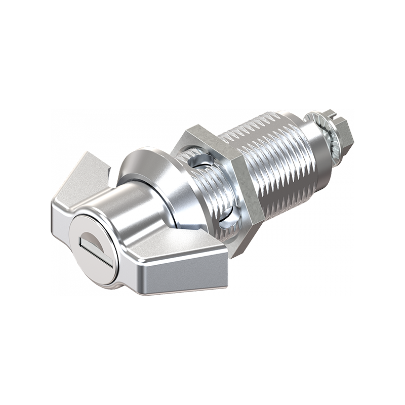 Housing with wing handle, keyed different, die-cast zinc, L=50mm, GH=40mm, plate thickness=1,5-30mm