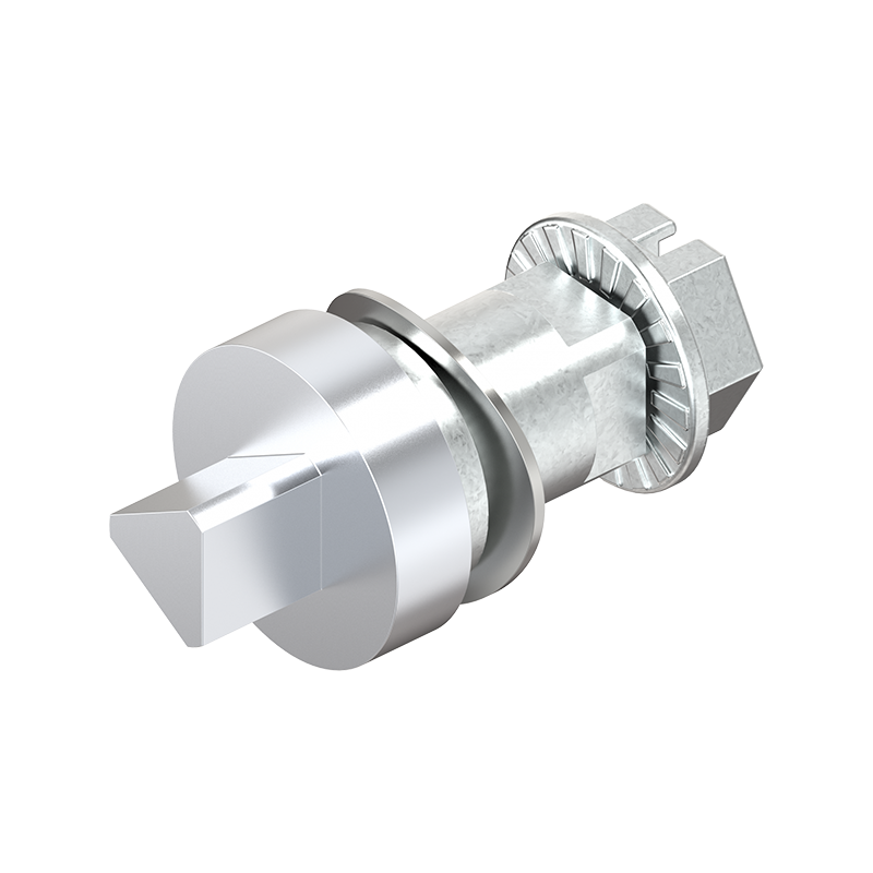 Insert, triangular 7, die-cast zinc, chrome plated