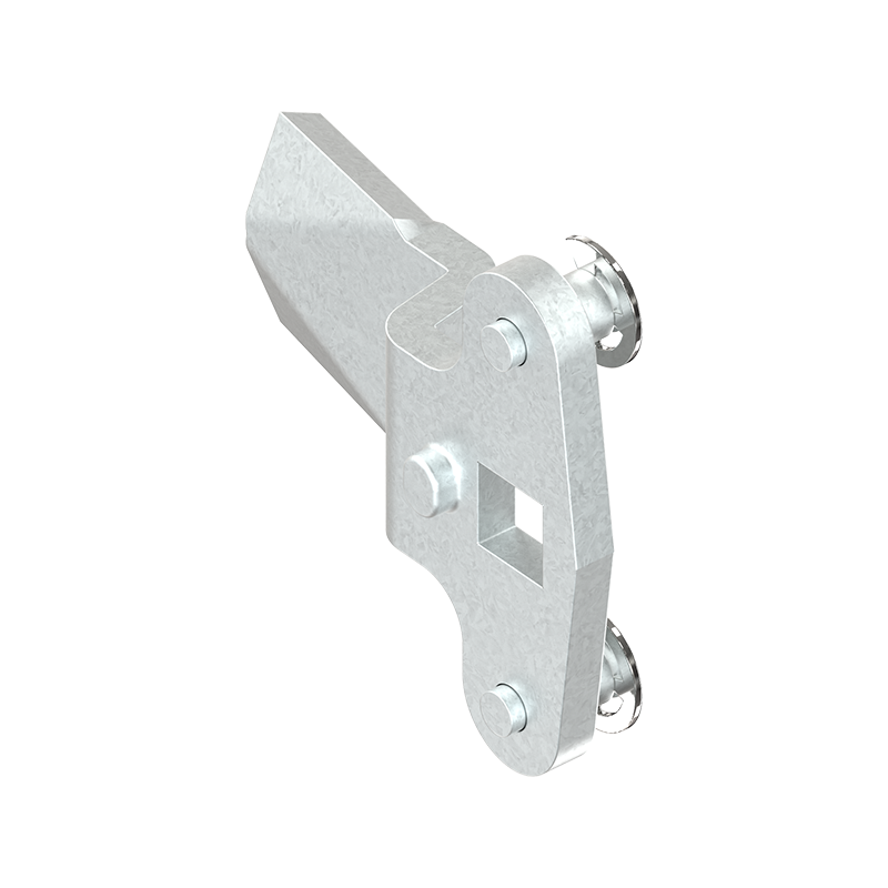 Cam, rod control, steel, L=45, B=20, offset height=10 mm.