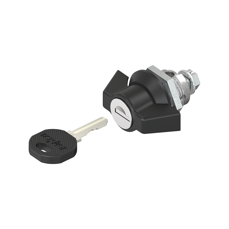 Housing with Wing handle, keyed alike ek333, die-cast zinc, L=50mm, GH=18mm, plate thickness=1,5-8mm