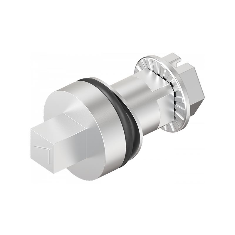 Insert, square 6, stainless steel