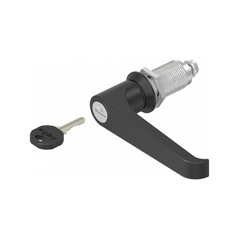 Housing with l-handle, keyed alike ek333, die-cast zinc, L=105mm, GH=40mm, plate thickness=1,5-30mm