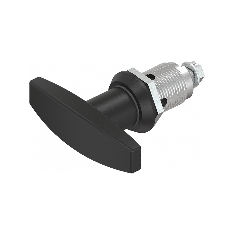 Housing with t-handle, non locking, die-cast zinc, L=78mm, GH=30mm, plate thickness=1,5-20mm