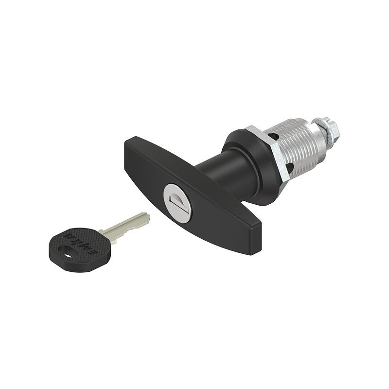 Housing with T-handle, keyed alike ek333, die-cast zinc, L=78mm, GH=30mm, plate thickness=1,5-20mm