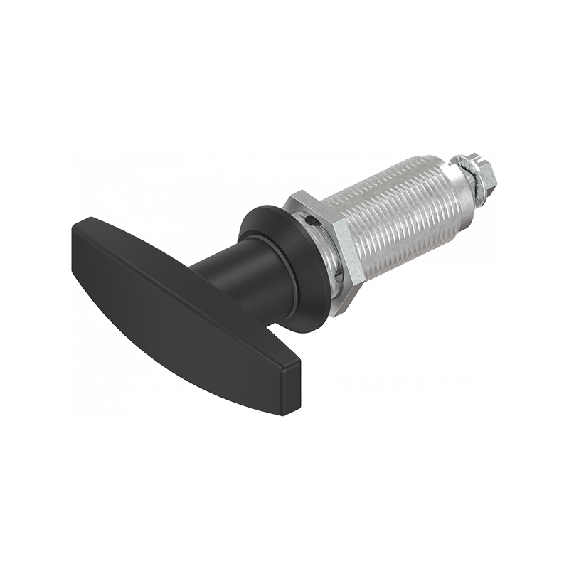 Housing with t-handle, non locking, die-cast zinc, L=78mm, GH=50mm, plate thickness=1,5-40mm