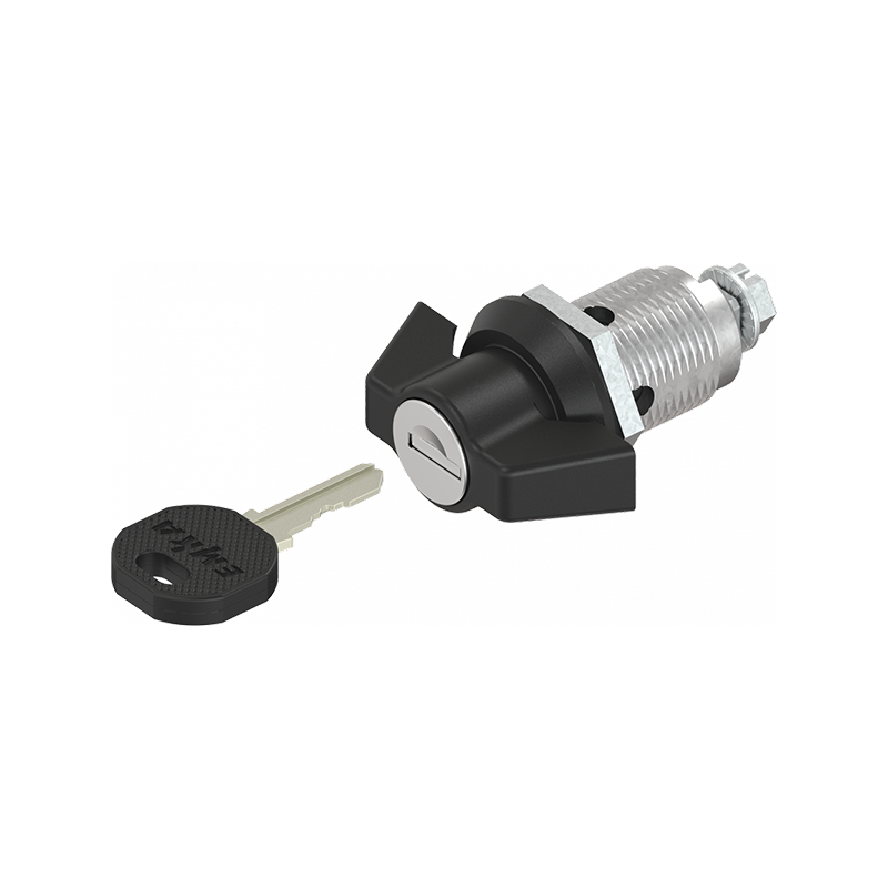 Housing with wing handle, keyed different, die-cast zinc, L=50mm, GH=30mm, plate thickness=1,5-20mm