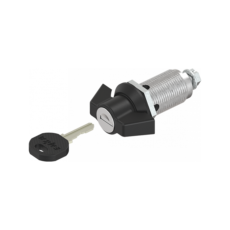 Housing with wing handle, keyed alike ek333, die-cast zinc, L=50mm, GH=40mm, plate thickness=1,5-30mm