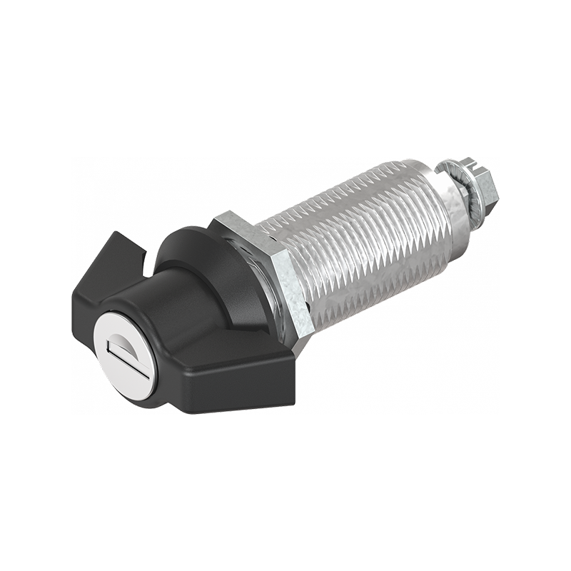 Housing with wing handle, keyed alike ek333, die-cast zinc, L=50mm, GH=50mm, plate thickness=1,5-40mm