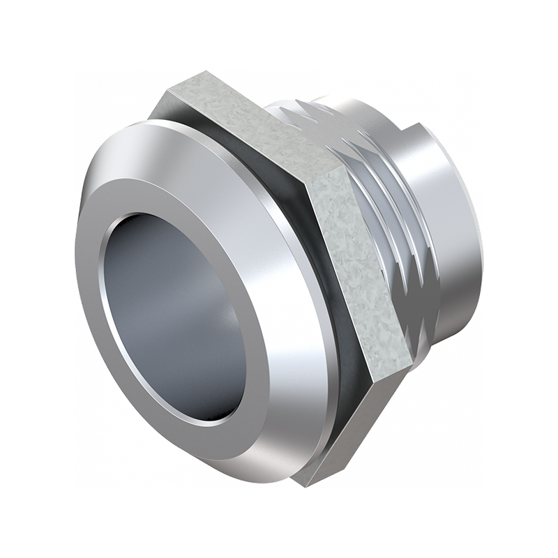 Housing, standard, die-cast zinc, D=28, GH=18, plate thickness=1,2-8 mm