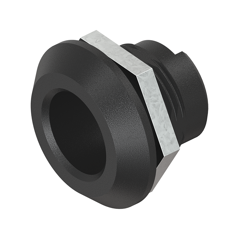 Housing, standard, glass fiber reinforced polyamide, D=32, GH=18, plate thickness=1,2-8 mm