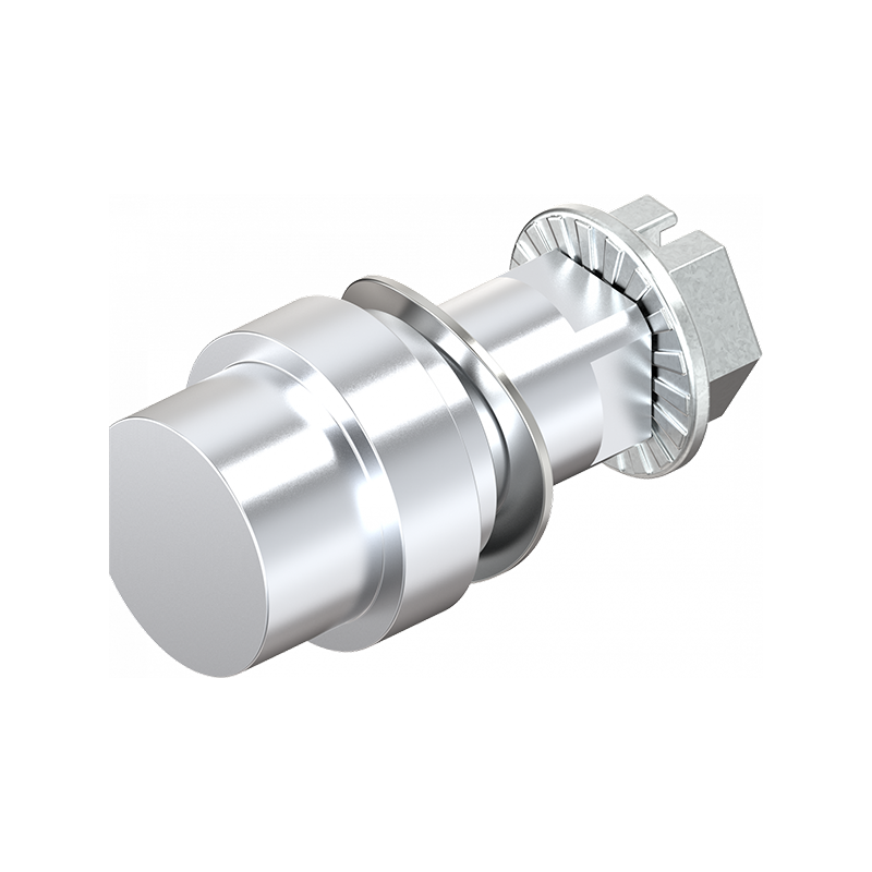 Insert, eastern europe Ø13, die-cast zinc, chrome plated