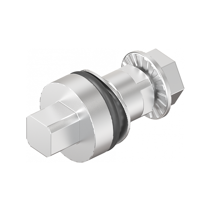 Insert, square 7, acid proof stainless steel