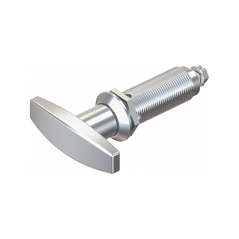 Housing with t-handle, non locking, die-cast zinc, L=78mm, GH=60mm, plate thickness=1,5-50mm
