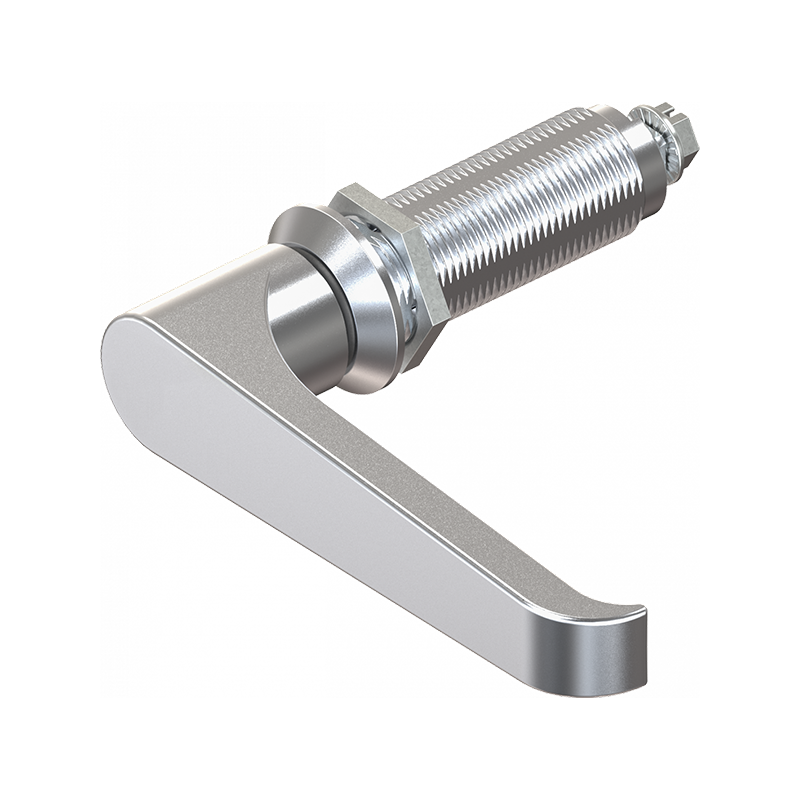 Housing with l-handle, non locking, die-cast zinc, L=105mm, GH=60mm, plate thickness=1,5-50mm