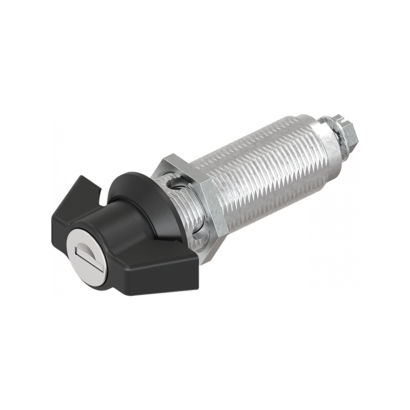 Housing with wing handle, keyed different, die-cast zinc, L=50mm, GH=60mm, plate thickness=1,5-50mm