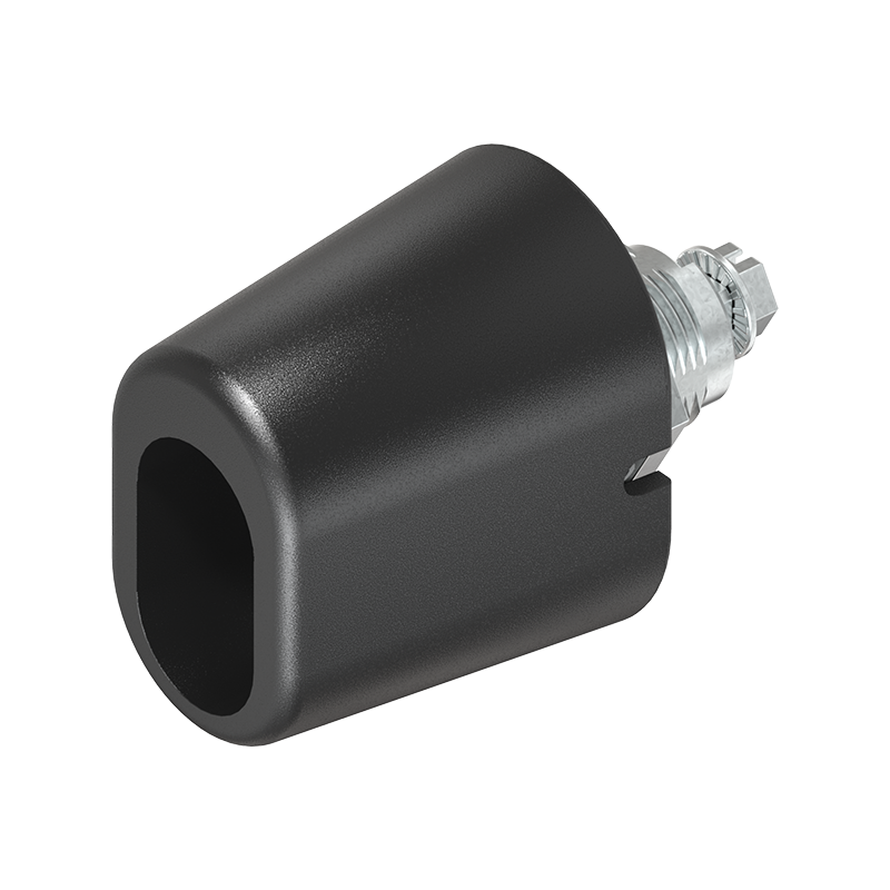 Housing with Wing handle, non locking, die-cast zinc, L=60mm, GH=18mm, plate thickness=1,5-8mm