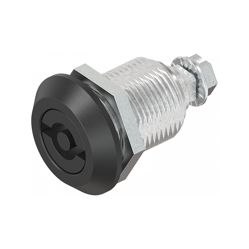 Compression latch, insert 90°, die-cast zinc, DIN 5, stroke=6mm, not adjustable, plate thickness=1,5-20mm