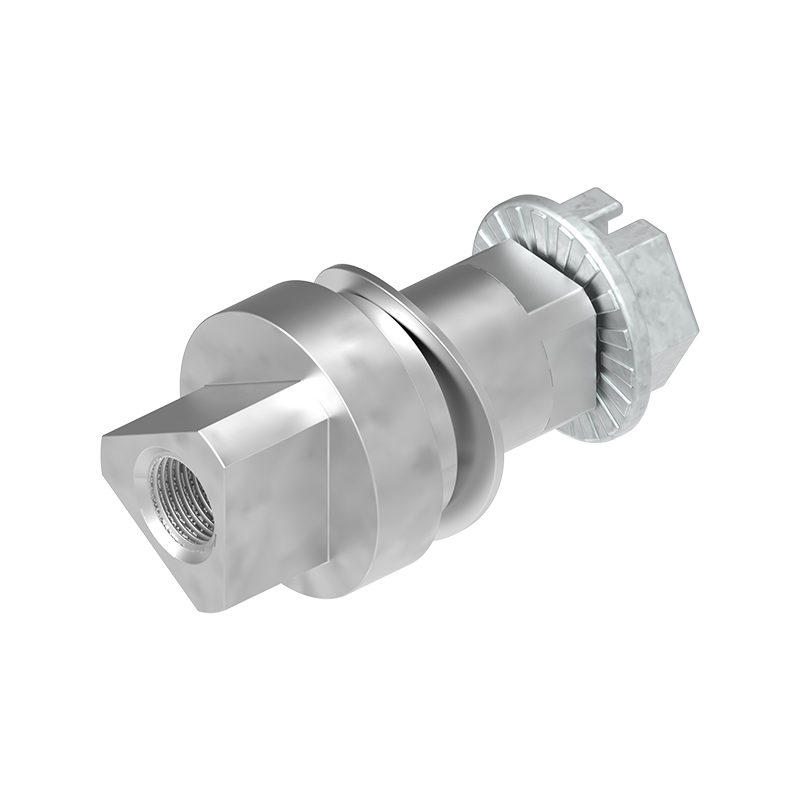 Insert, triangular 10 with m6 thread, die-cast zinc, chrome plated