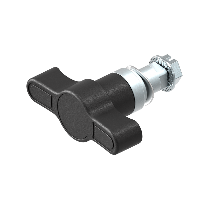 Wing handle, glass fiber reinforced polyamide, square 8 with m6 thread, H=18,5