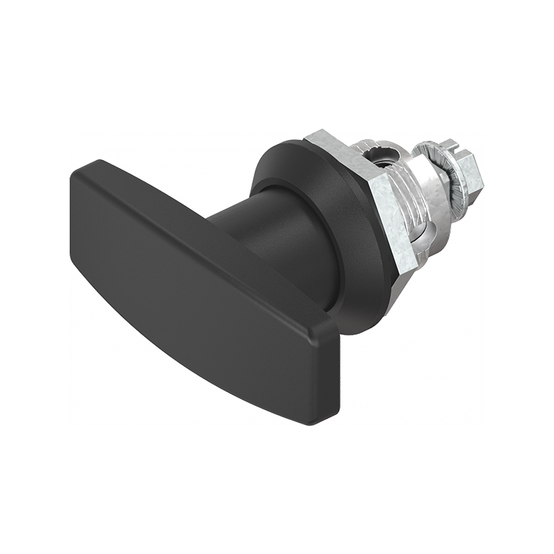 Housing with t-handle, non locking, die-cast zinc, L=60mm, GH=18mm, plate thickness=1,5-8mm