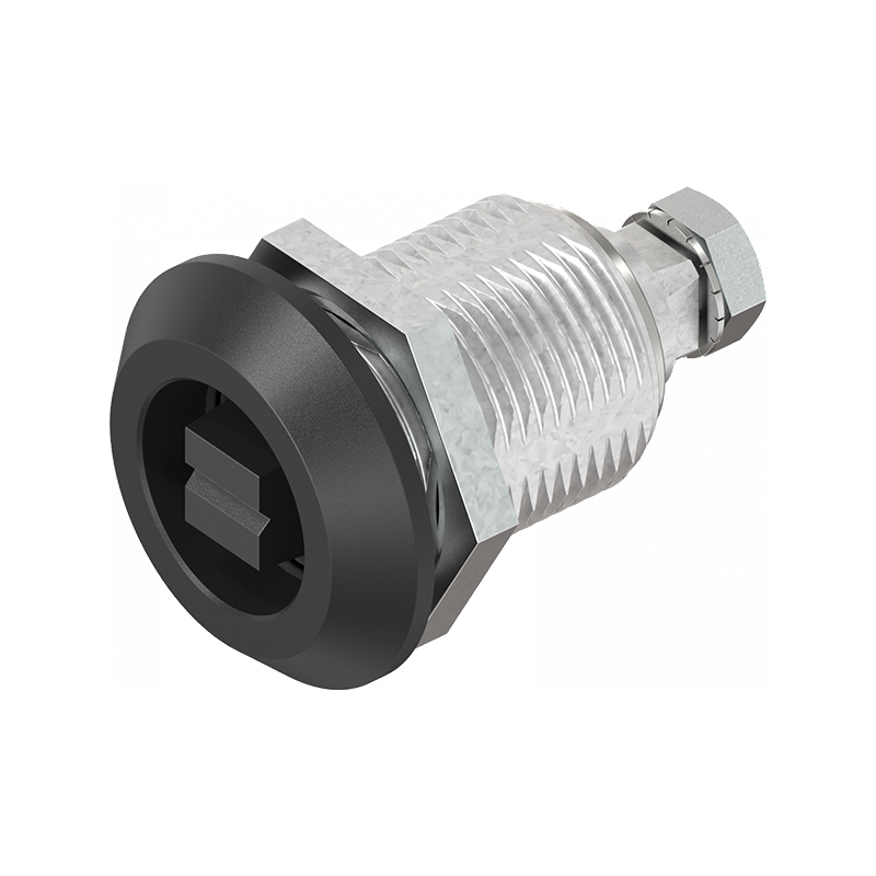 Compression latch, insert 90°, die-cast zinc, Railway, stroke=6mm, not adjustable, plate thickness=1,5-20mm