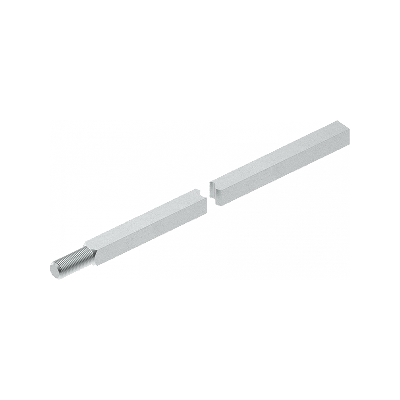 Square rod, steel, universal, L=1200, M8