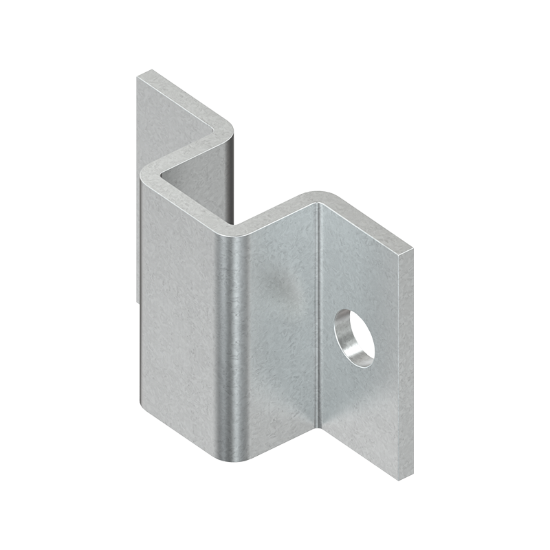 Rod guide, steel, weld-on, L=20, D=8