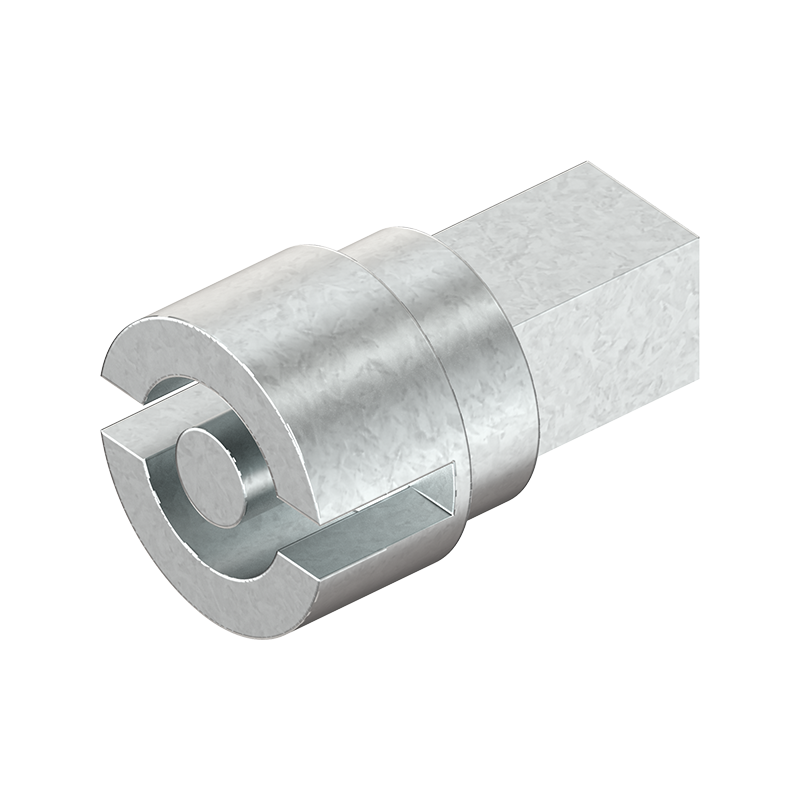 Insert, DIN 5, die-cast zinc, weld-on