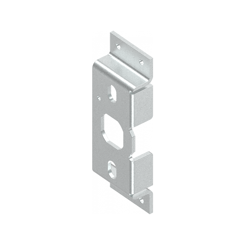Mounting plate, steel, screw-on, A-measure=26