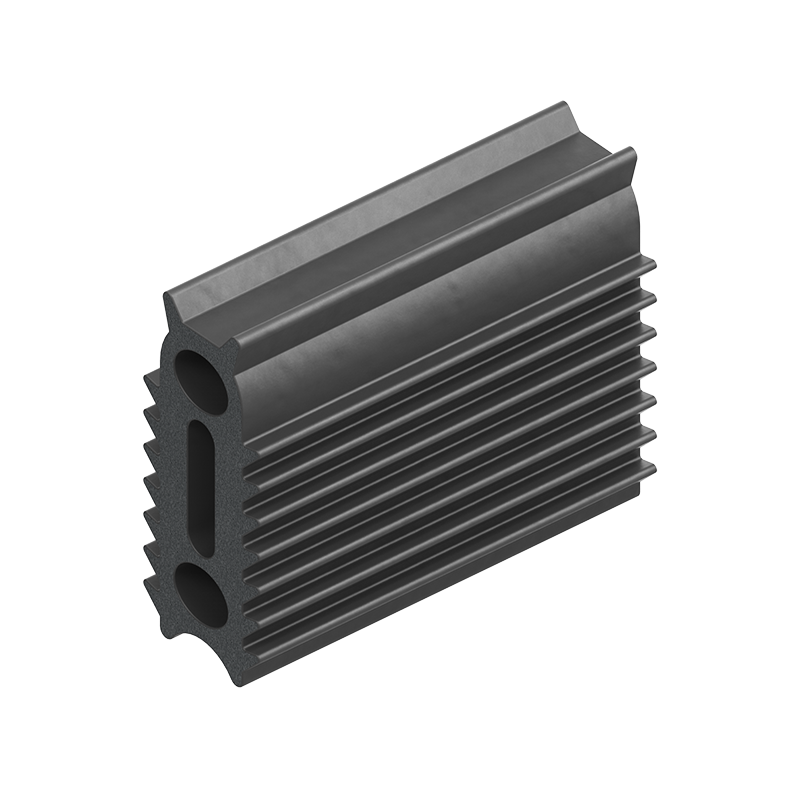 Rubber profile, top bulb, black epdm, clamping channel width=8,5, H=24,5, B=8,5
