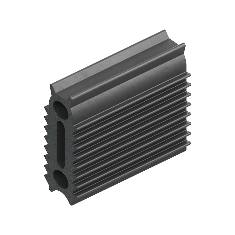 Rubber profile, top bulb, black epdm, clamping channel width=8,5, H=26,5, B=8,5