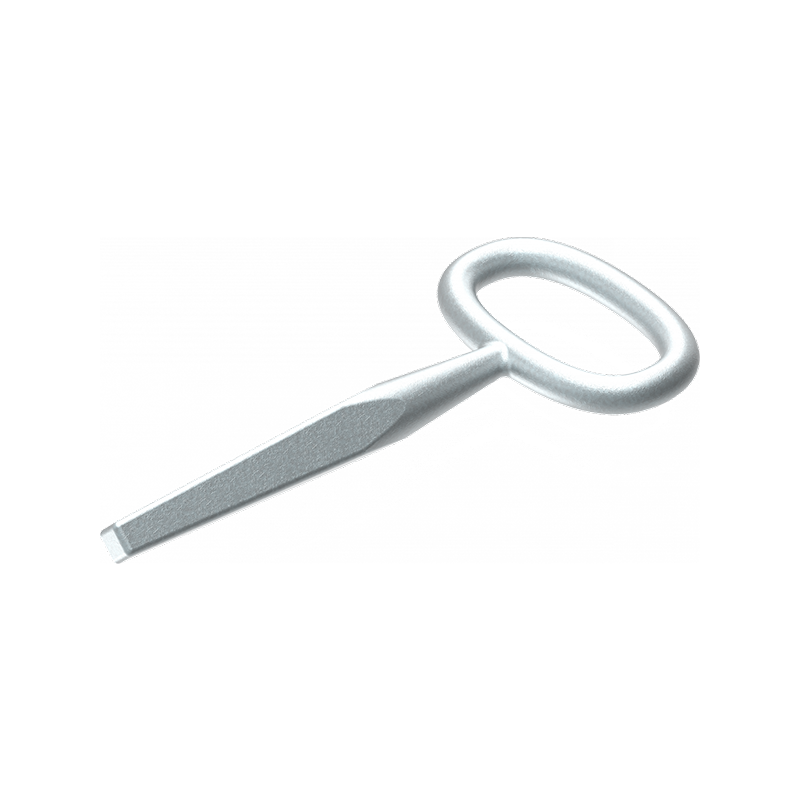 key, steel, square male 6-9,5, L=100