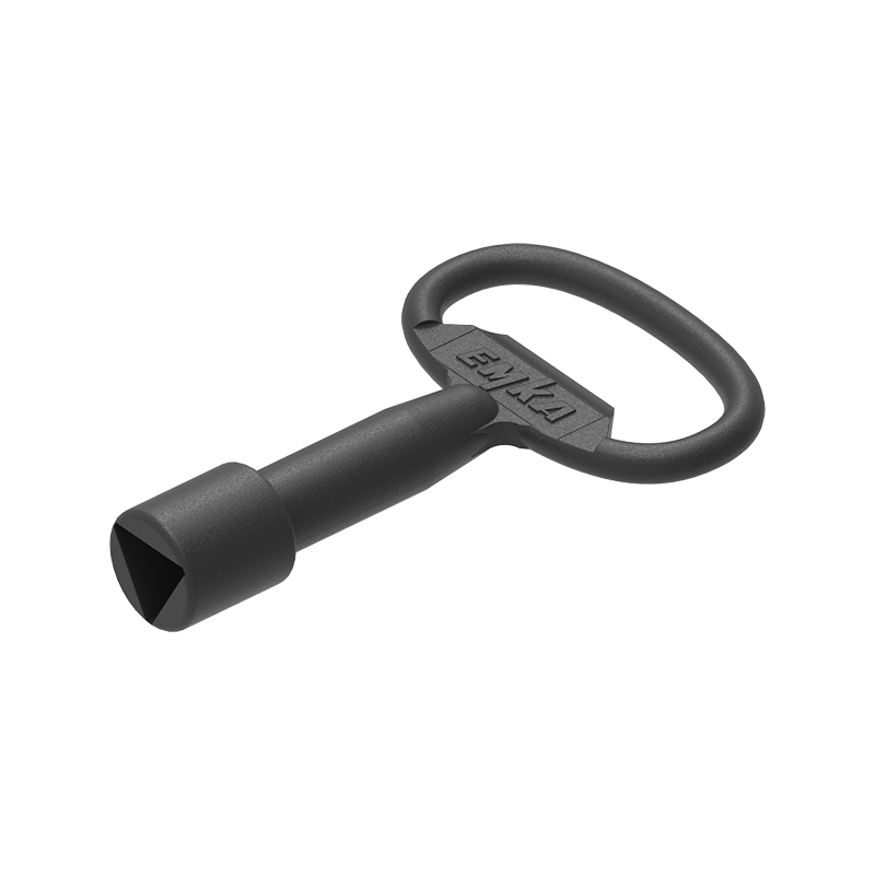 Key, die-cast zinc, triangular 10 with m6 thread, L=85