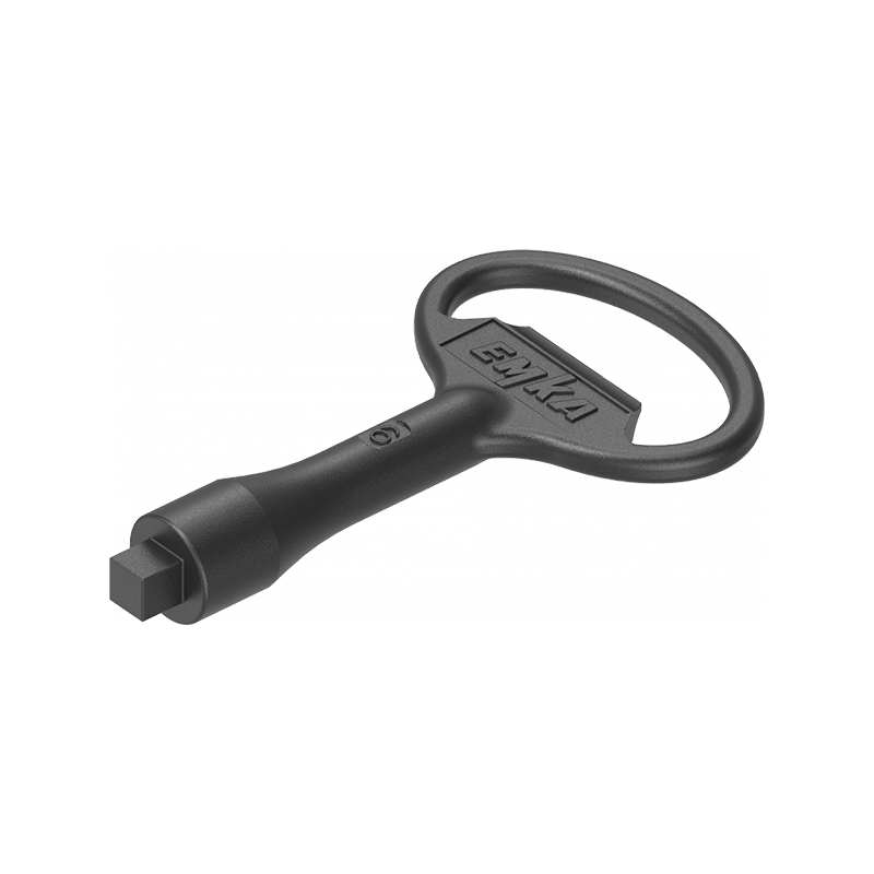 key, die-cast zinc, square male 6, L=78