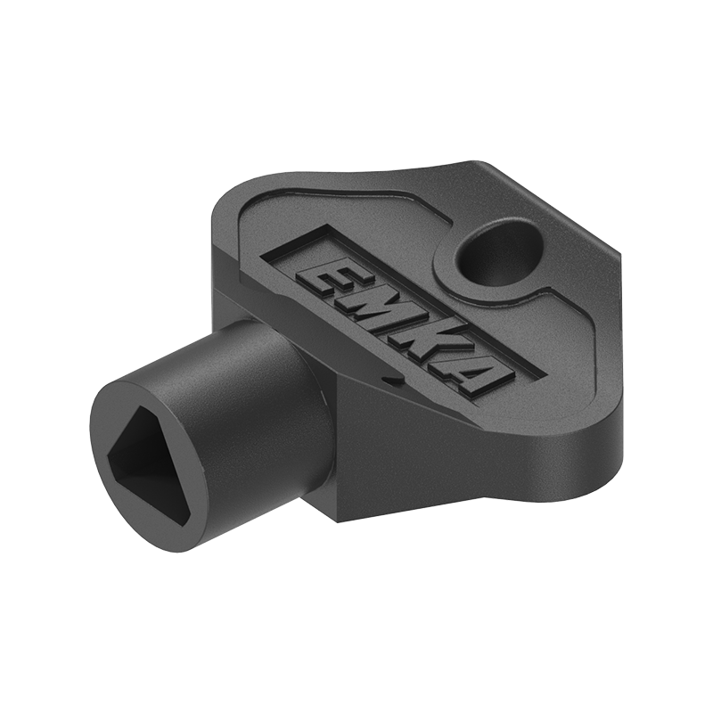 Key, glass fiber reinforced polyamide, triangular 8, L=39