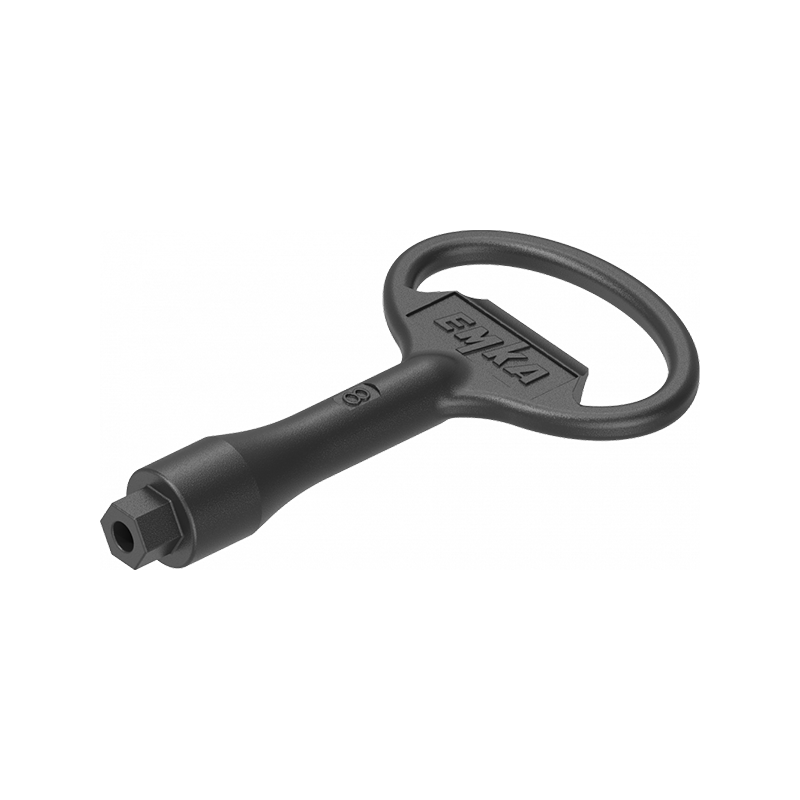 key, die-cast zinc, hexagon male 8 with hole, L=78