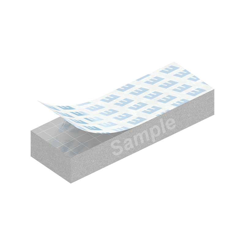 Expanded rubber with glue, square-profile, black neoprene, W=30, H=25