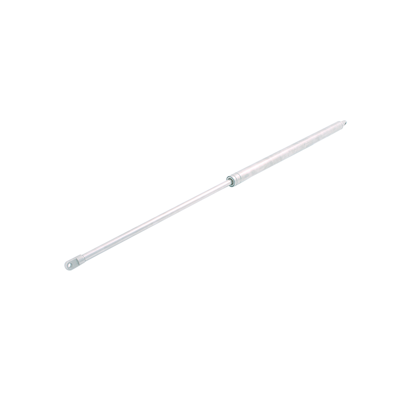 Gas spring, acid proof stainless steel,  thread, stroke length = 255 mm, Force = 735 N