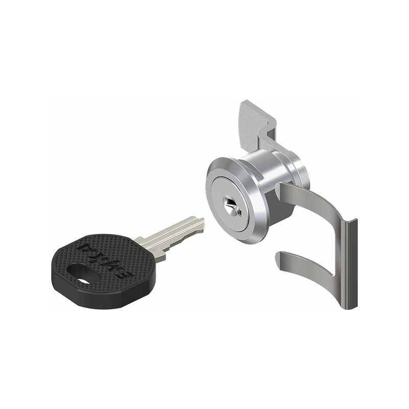 Cam lock, D=22mm, L=24mm, GH=13,5mm, die-cast zinc, plate thickness=0,75-2,2 mm