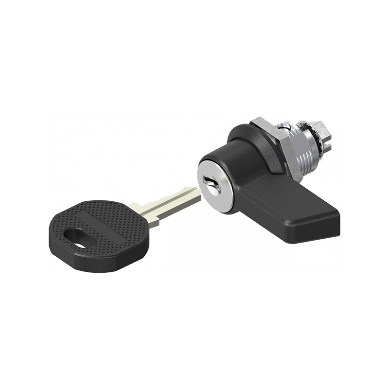 Housing with wing handle, keyed alike ek2233x, die-cast zinc, L=32mm, GH=13,5mm, plate thickness=0,5-5mm