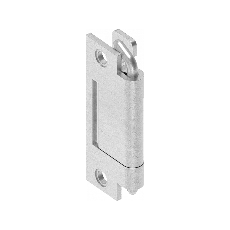 Cabinet hinge, steel, flush door - concealed, loose pin, L=80, B=39, H=26