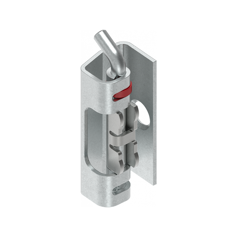 Cabinet hinge, steel, flush door - concealed, loose pin, L=50, B=18,5, H=25